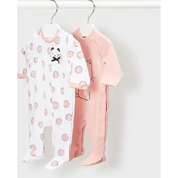 Kojenecký overall Set 2 dívčích overalů Mayoral 1608 - vel. 1-2měsíce v dárkové krabičce