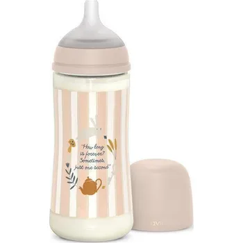 Suavinex Kojenecká láhev Wonderland 360 ml Fyziol průtok L Růžová