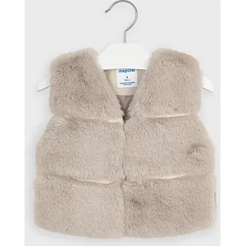 Dívčí vesta Vesta dívčí chlupatá Mayoral - vel. 104,110,116 - písková, 104