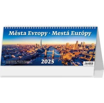 Kalendář Města Evropy 2025 - stolní kalendář