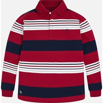 Pruhované polo Mayoral - vel. 160 - vínová, 160