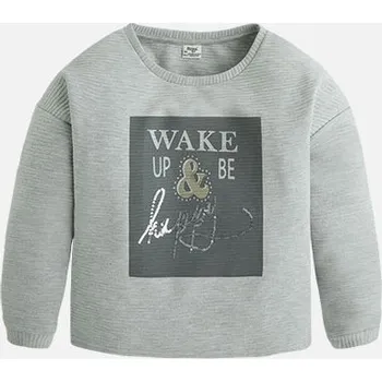 Dívčí mikina Mikina dívčí Mayoral wake-up - vel. 162 - šedá, 162