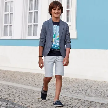 Chlapecké kraťasy Bermudy Mayoral chlapecké - vel. 140 - 140, mramorová