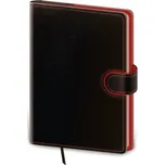Týdenní diář 2025 A5 Flip černo/červený