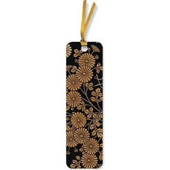 Cizojazyčná kniha Uematsu Hobi: Box Decorated with Chrysanthemums Bookmarks (pack of 10)