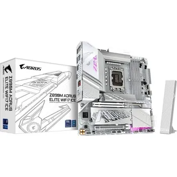 Základní deska GIGABYTE MB Sc LGA1851 Z890M A ELITE WF7 ICE, Intel Z890, 4xDDR5, 1xDP, 1xHDMI, 1xUSB4, WiFi, mATX