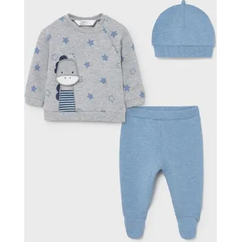 Chlapecké tričko Set 3dílný - tričko, kalhoty a čepička chlapecké Mayoral 2510 - vel. 80 v dárkové krabičce