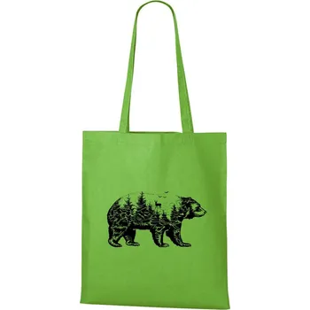 DOBRÝ TRIKO Bavlněná taška s potiskem Medvěd Barva: Natural