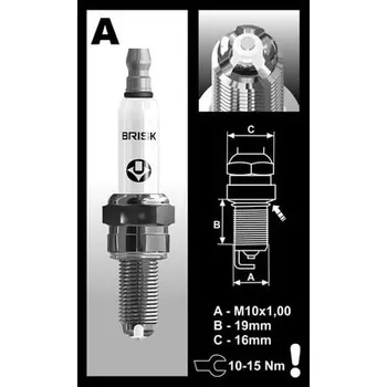 Motodíl zapalovací svíčka AOR10LGS řada PREMIUM LGS RACING, BRISK - Česká Republika HUSABERG FE 501 E 1995-1999