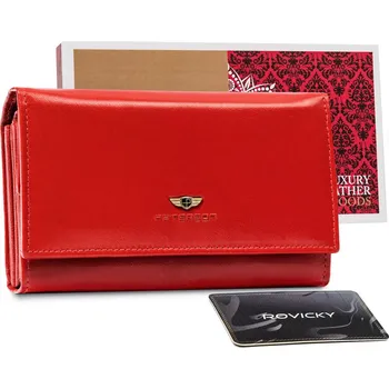 Peněženka Dámská kožená peněženka s vnější kapsou