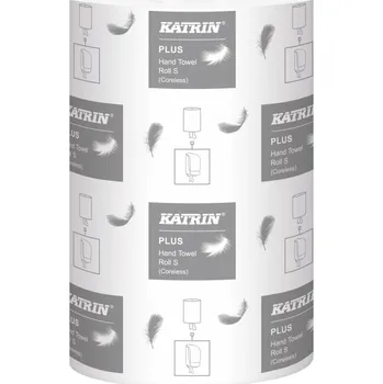 Papírový ručník Papírový ručník v roli Katrin Plus S2 2vrstvý, lepená celulóza, pr.14cm, 1 karton (12rolí)