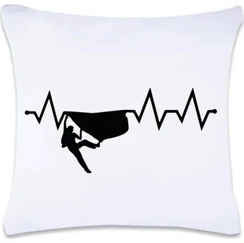 Dekorativní polštářek DOBRÝ TRIKO Polštář s potiskem 40 x 40 cm Tep horolezec Oboustranný tisk: NE