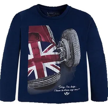 Chlapecké tričko Tričko Brit Car Mayoral chlapecké - vel. 98, 104 - modrá navy, 104