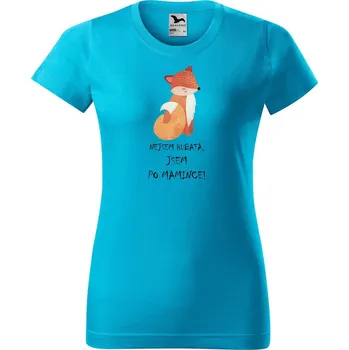 Dámské tričko DOBRÝ TRIKO Dámské tričko s potiskem Liška Barva: Tyrkysová, Velikost: S