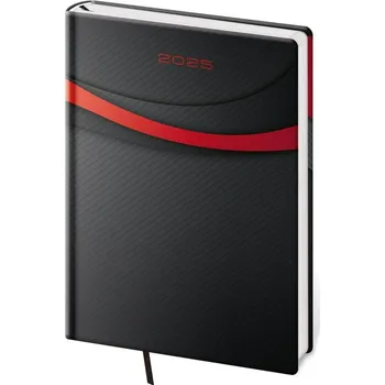 Diář Denní diář 2025 A5 Vario Black design