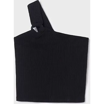 Dívčí tričko Dívčí asymetrický top černý Mayoral 6017 - vel. 162,167 - 167