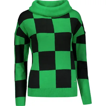 Dámský svetr Dámský svetr ALTISPORT DELLA ČERNÁ/ZELENÁ L
