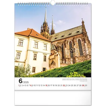 Kalendář Brno 2025 - nástěnný kalendář