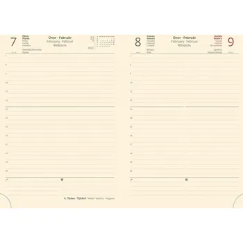 Diář Denní diář 2025 A5 Toledo hnědý