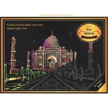 omalovánky Škrábací obrázek barevný Taj Mahal