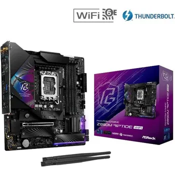 Základní deska ASRock MB Sc LGA1851 Z890M RIPTIDE WIFI, Intel Z890, 4xDDR5, 1xDP, 1xHDMI, 2xThunderbolt, WI-FI, mATX