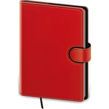 Diář Denní diář 2025 A5 Flip červeno/černý