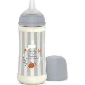 Kojenecká láhev Suavinex Kojenecká láhev Wonderland 360 ml Fyziol průtok L Modrá