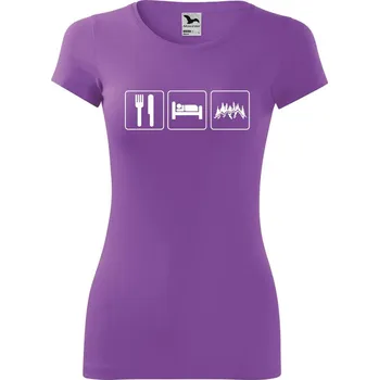 Dámské tričko DOBRÝ TRIKO Dámské tričko Život v přírodě Velikost: XL, Barva: Fialová
