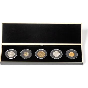 Obal pro sběratelský předmět LEUCHTTURM Etue LUXOR - kulaté kapsa: 5 polí UNI 46