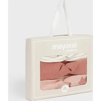 Kojenecká čepice Set 3 čelenek Mayoral dívčí - vel. 12m v dárkové krabičce