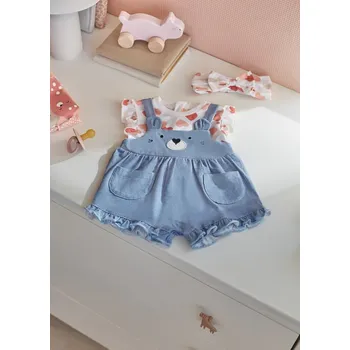 Dětský overall Dívčí overal Mayoral s čelenkou 1606 - vel. 62,68,74 - 74 (6-9 měs.)