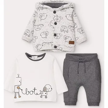 3dílná souprava chlapecká Mayoral 2653 - vel. 80 - šedá, 80 (12 měs.)