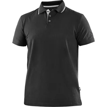 Pánské tričko CXS Polokošile HENRY, pánské, krátký rukáv, černo-bílá, vel. L