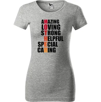 Dámské tričko DOBRÝ TRIKO Dámské tričko Mother Velikost: M, Barva: Šedá