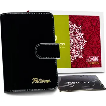 Peněženka Malá červená kožená peněženka pro ženy Barva: Černá