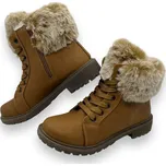 Lathay moda Dámské béžové zimní boty 02 Barva: Béžová, Velikost: 40