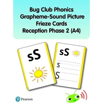 Cizí jazyk Bug Club Phonics Grapheme-Sound Picture Frieze Cards Reception Phase 2 (A4) - Johnston, Rhona a Watson, Joyce