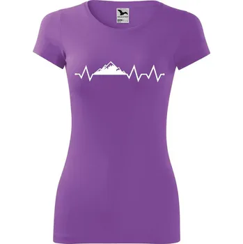Dámské tričko DOBRÝ TRIKO Dámské tričko Tep hory Velikost: M, Barva: Fialová