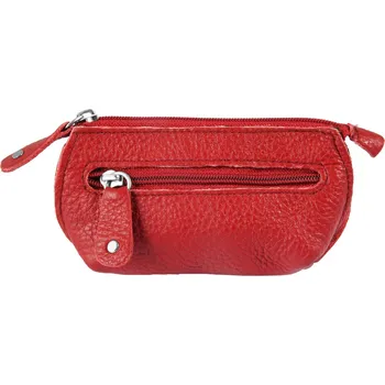 Pouzdro na klíče Excellanc z pravé kůže v červené barvě