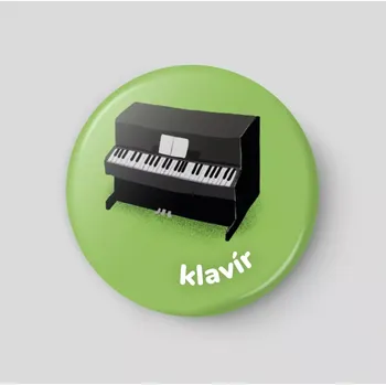 Magnetická kreslící tabulka Klavír - plánovací magnetka