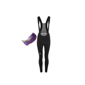 Cyklistické kalhoty KALAS PASSION Z3 | Cyklo kalhoty se šlemi Diamond + sedlo | black | DÁMSKÉ | Velikost: 1