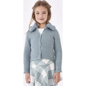 Dívčí svetr Dívčí svetřík s kožíškem Mayoral 4309/11 - vel. 122,128 - 128