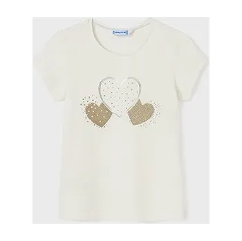 Dívčí tričko Dívčí tričko Heart Mayoral - vel. 152,162 - 162, off white