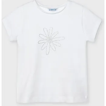 Dívčí tričko bílé Mayoral - vel. 104,110,116,122 - 110