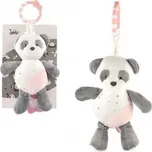 Medvěd plyš závěs na postýlku růžový