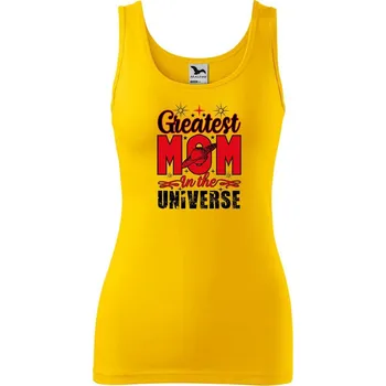 Dámské tričko DOBRÝ TRIKO Dámské tílko s potiskem Greatest mom Velikost: XL, Barva: Žlutá