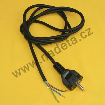 Napájecí kabel Flexo šňůra pryžová 3x1mm 2m