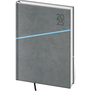 Diář Denní diář 2025 A5 Grife šedo/modrý