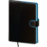 Kapesní diář 2025 Flip černo/modrý