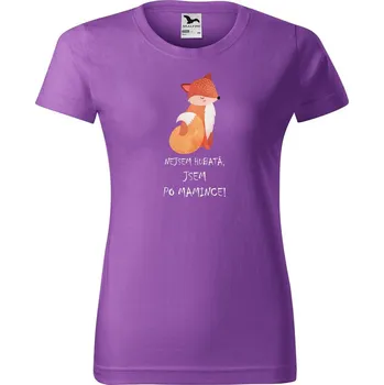 Dámské tričko DOBRÝ TRIKO Dámské tričko s potiskem Liška Barva: Fialová, Velikost: M